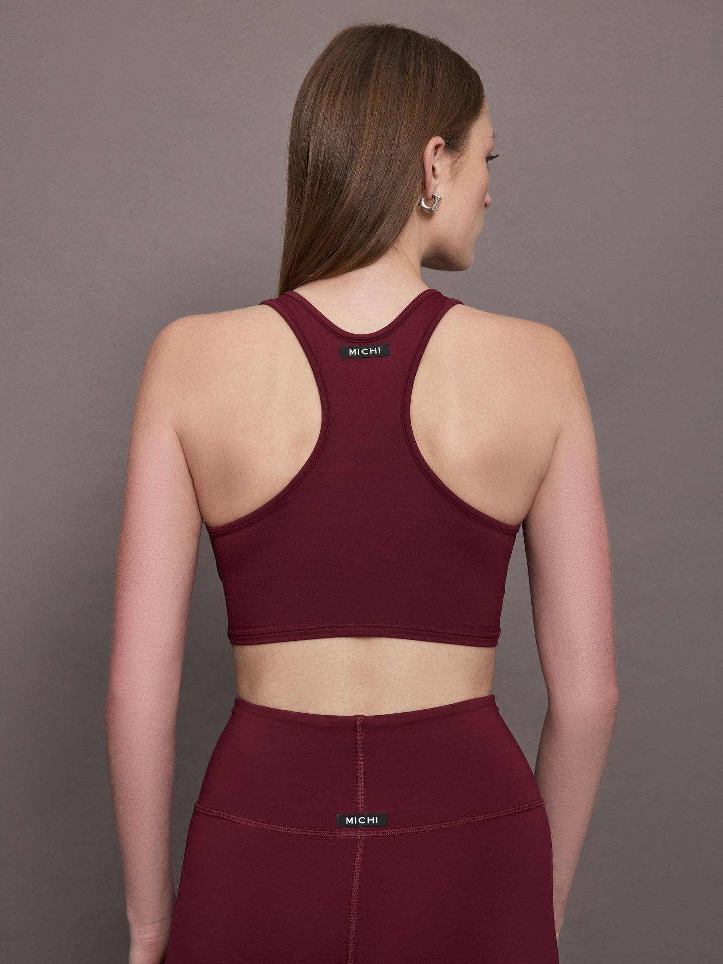 Michi | Instinct Longline Bra | Burgundy
