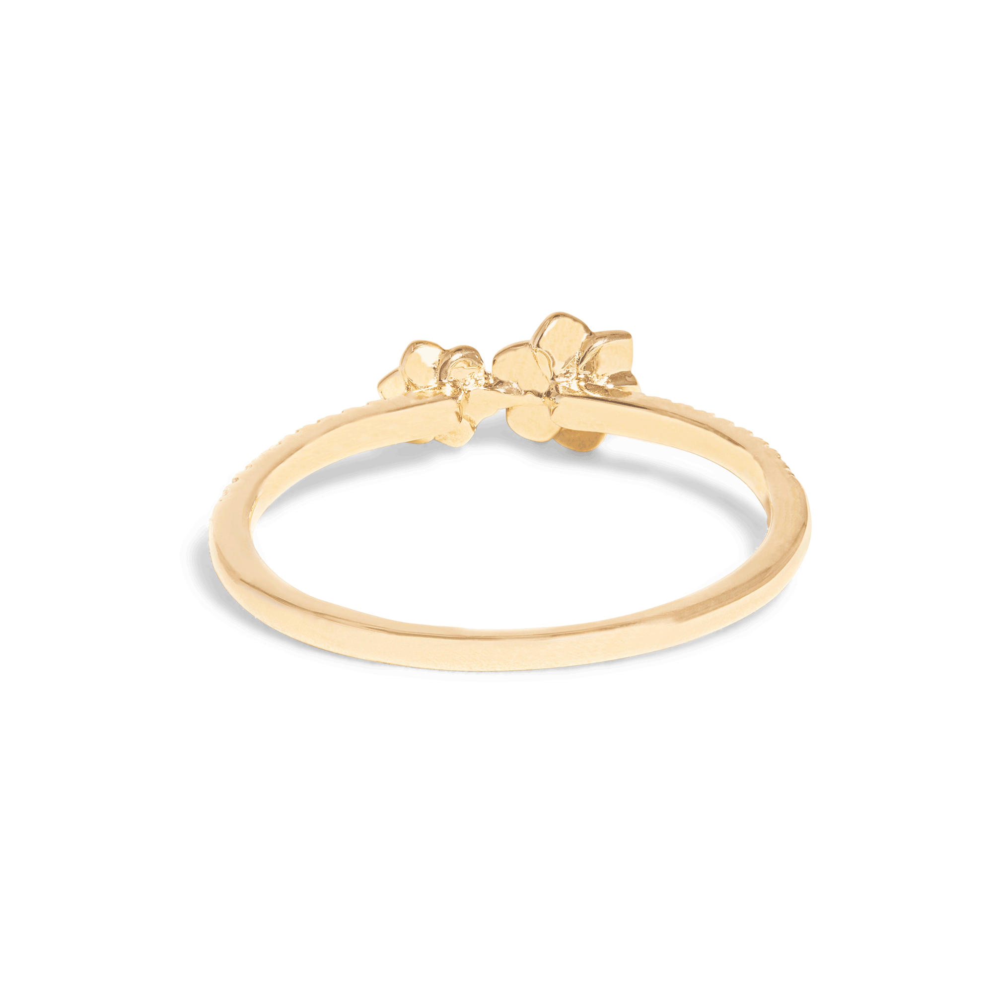 Mini Blooms Corsage Diamond Ring | 10K Solid yellow gold