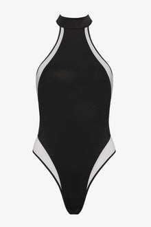 Halter-neck one-piece swimsuit - Minuit