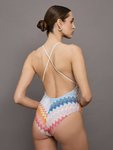 Missoni | One Piece Swimsuit | Multicolor Shaded Chevron Raschel W/Lurex