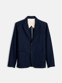 Men | Mercer Blazer | Cotton Linen Dark Navy