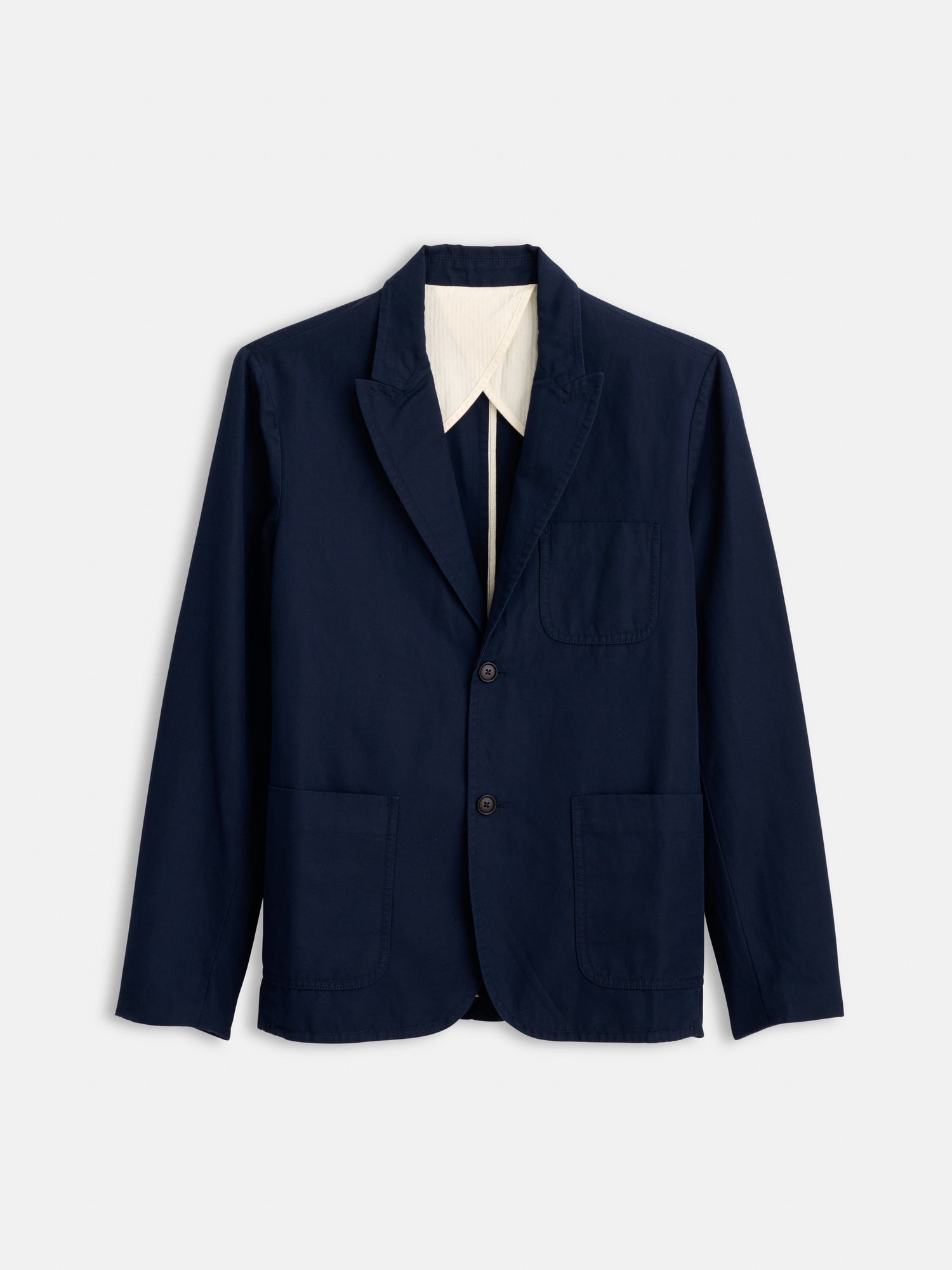 Men | Mercer Blazer | Cotton Linen Dark Navy