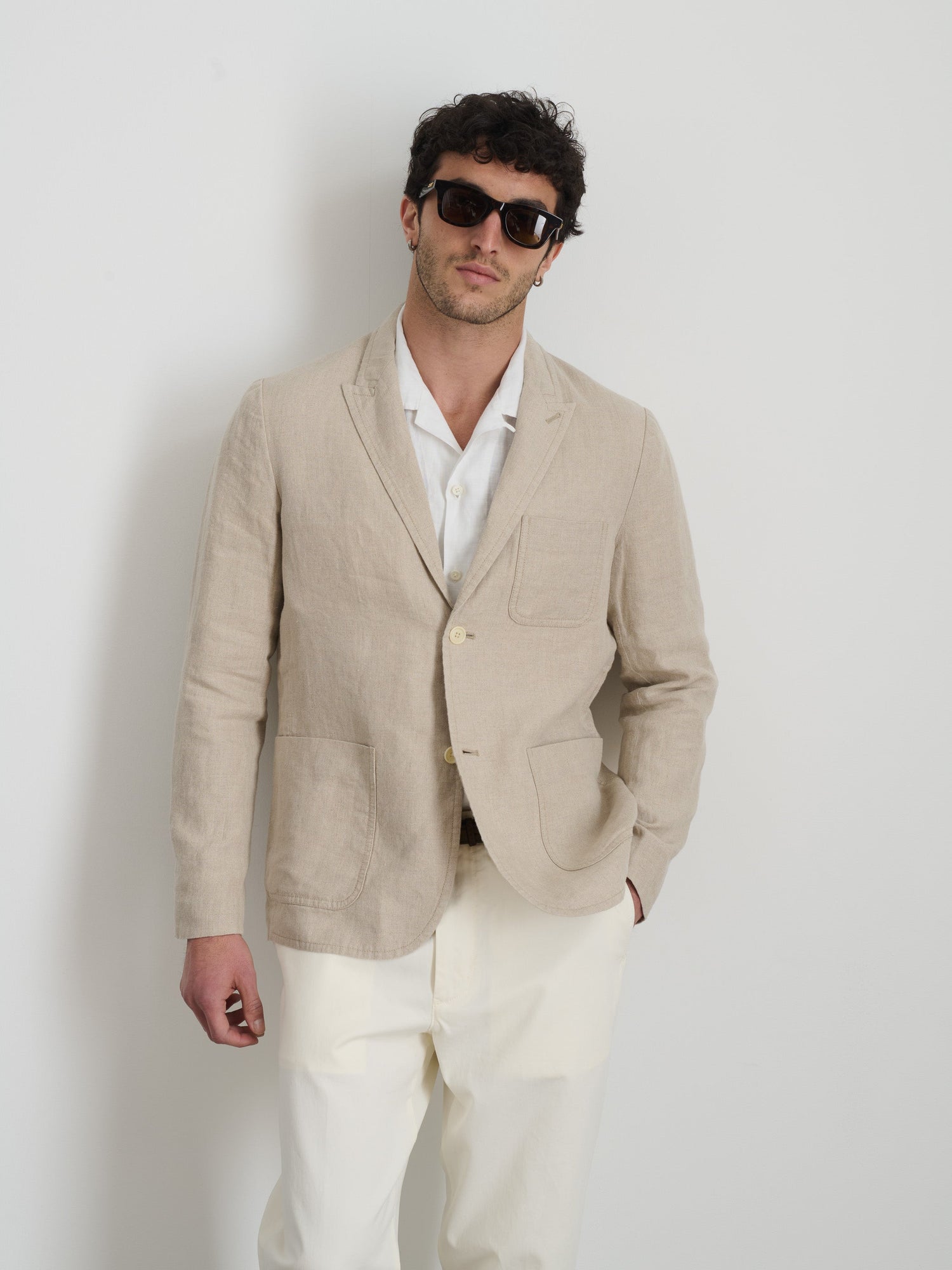 Men | Mercer Blazer | Flax Linen Flax