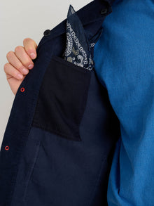 Men | Work Jacket | Fine Wale Corduroy Deep Navy