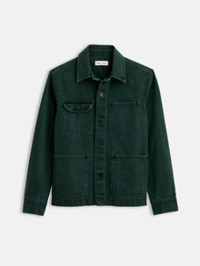 Men | Garment Dyed Work Jacket | Recycled Denim Dark Spruce