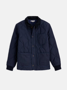 Men | Philip Jacket | Quilted Cotton Nylon Dark Navy