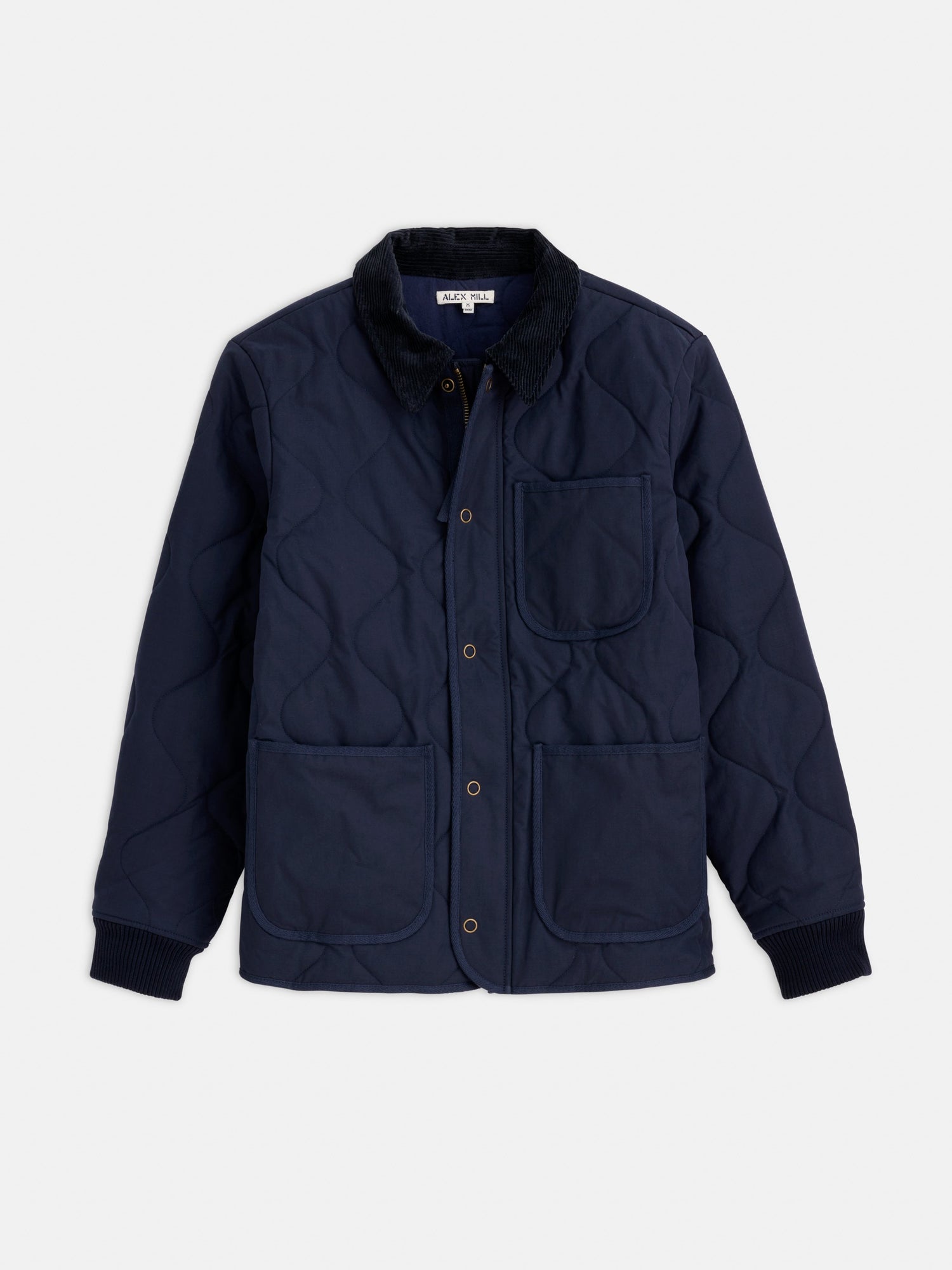 Men | Philip Jacket | Quilted Cotton Nylon Dark Navy