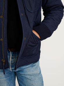 Men | Philip Jacket | Quilted Cotton Nylon Dark Navy
