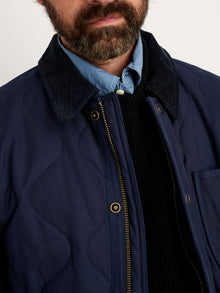 Men | Philip Jacket | Quilted Cotton Nylon Dark Navy