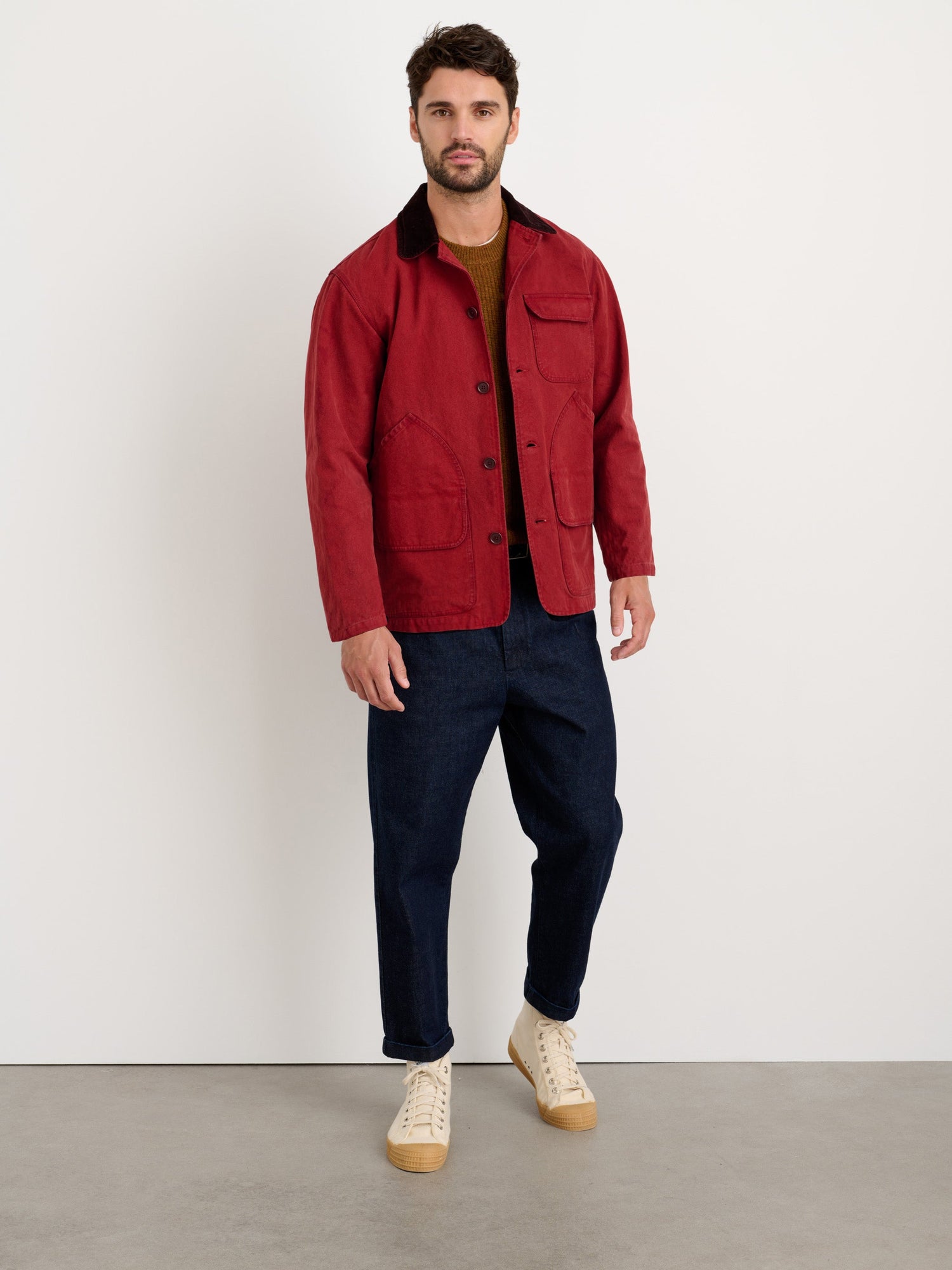Unisex | Frontier Jacket | Canvas Firebrick