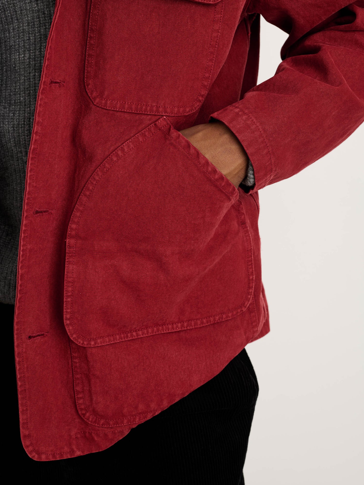 Unisex | Frontier Jacket | Canvas Firebrick