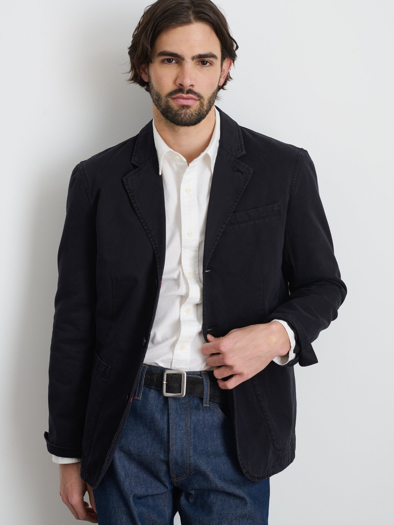 Unisex | Mill Blazer | Vintage Wash Chino Washed Black