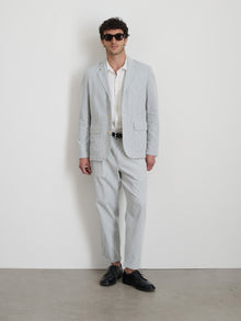Men | Mill Blazer | Seersucker Light Blue
