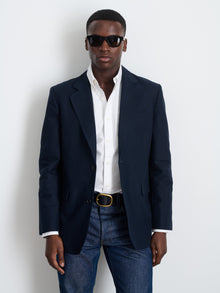 Men | Grant Blazer | Cotton Twill Dark Navy