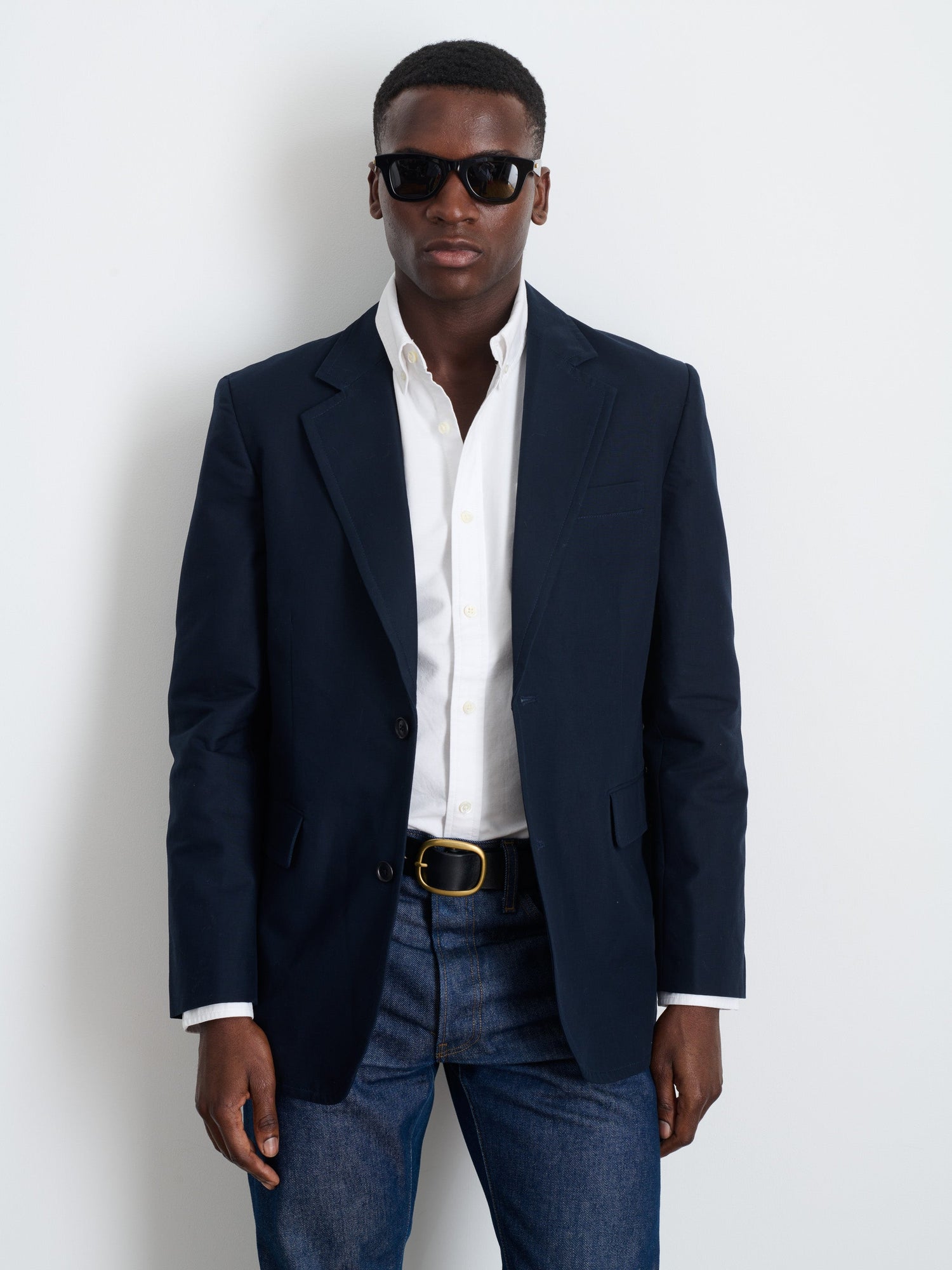 Men | Grant Blazer | Cotton Twill Dark Navy