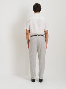 Men | Standard Pleated Pant | Seersucker Light Blue