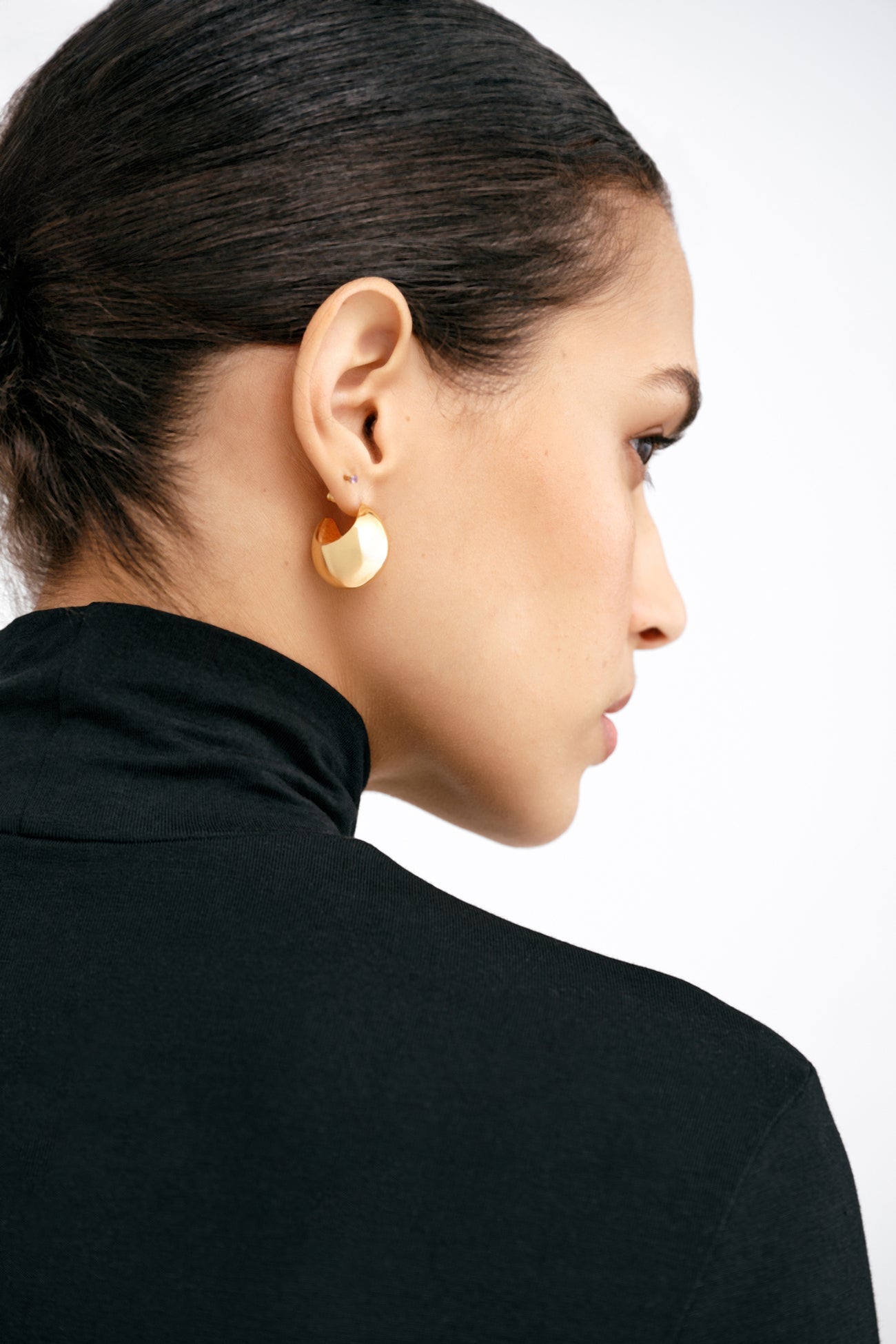 Camellia Hoops | Gold