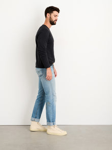 Men | Standard Long Sleeve T-Shirt | Slub Cotton Black