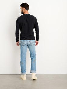 Men | Standard Long Sleeve T-Shirt | Slub Cotton Black