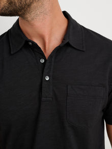 Men | Standard Slub Cotton Polo | Black