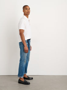 Men | The Standard Polo | Slub Cotton White
