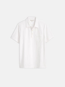 Men | The Standard Polo | Slub Cotton White