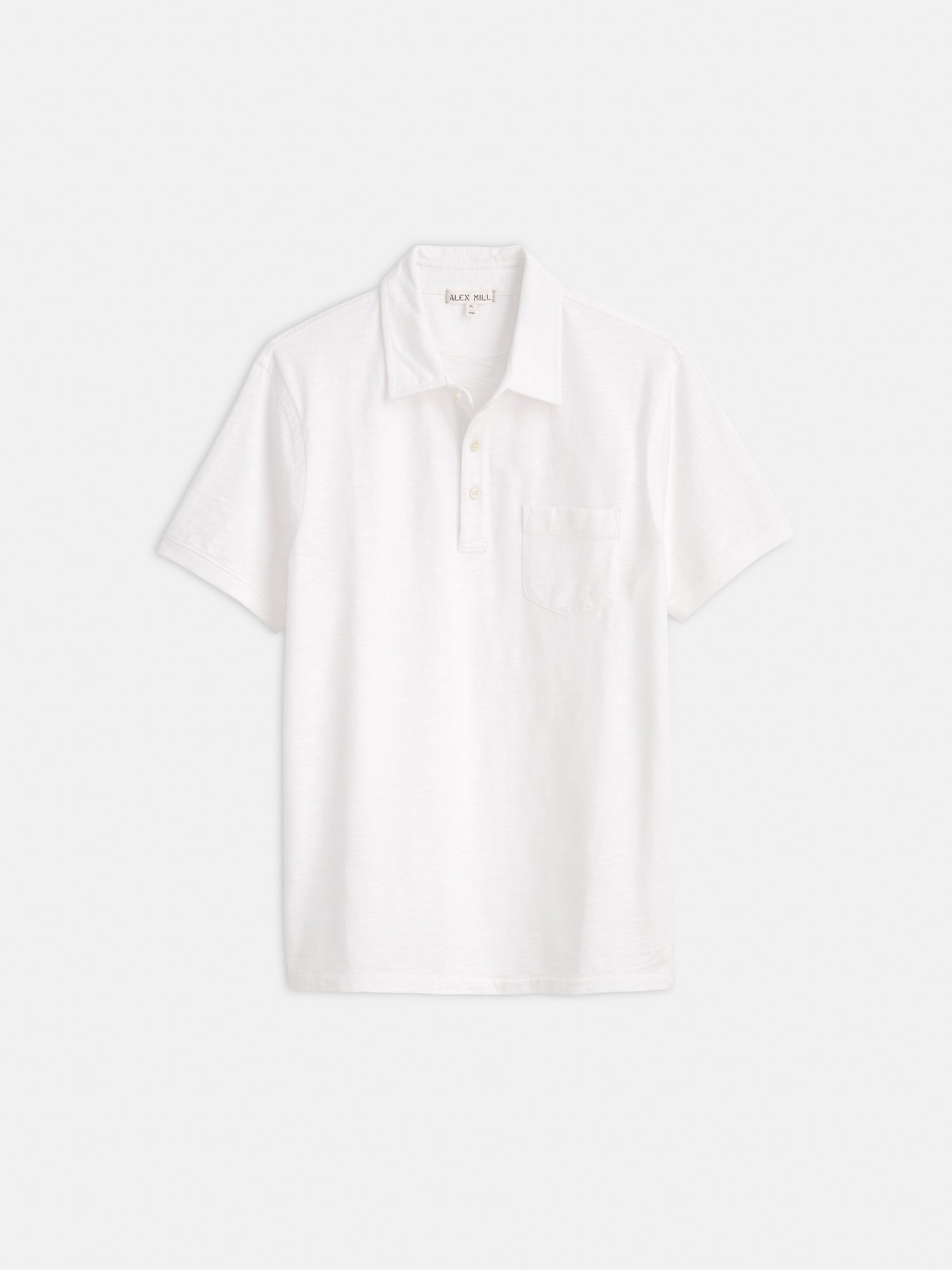 Men | Standard Polo | Slub Cotton White