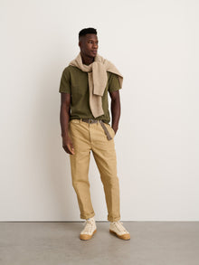 Men | Standard Pocket Tee | Slub Cotton Faded Deep Olive