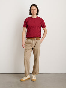 Men | Standard T Shirt | Slub Cotton Fire Brick