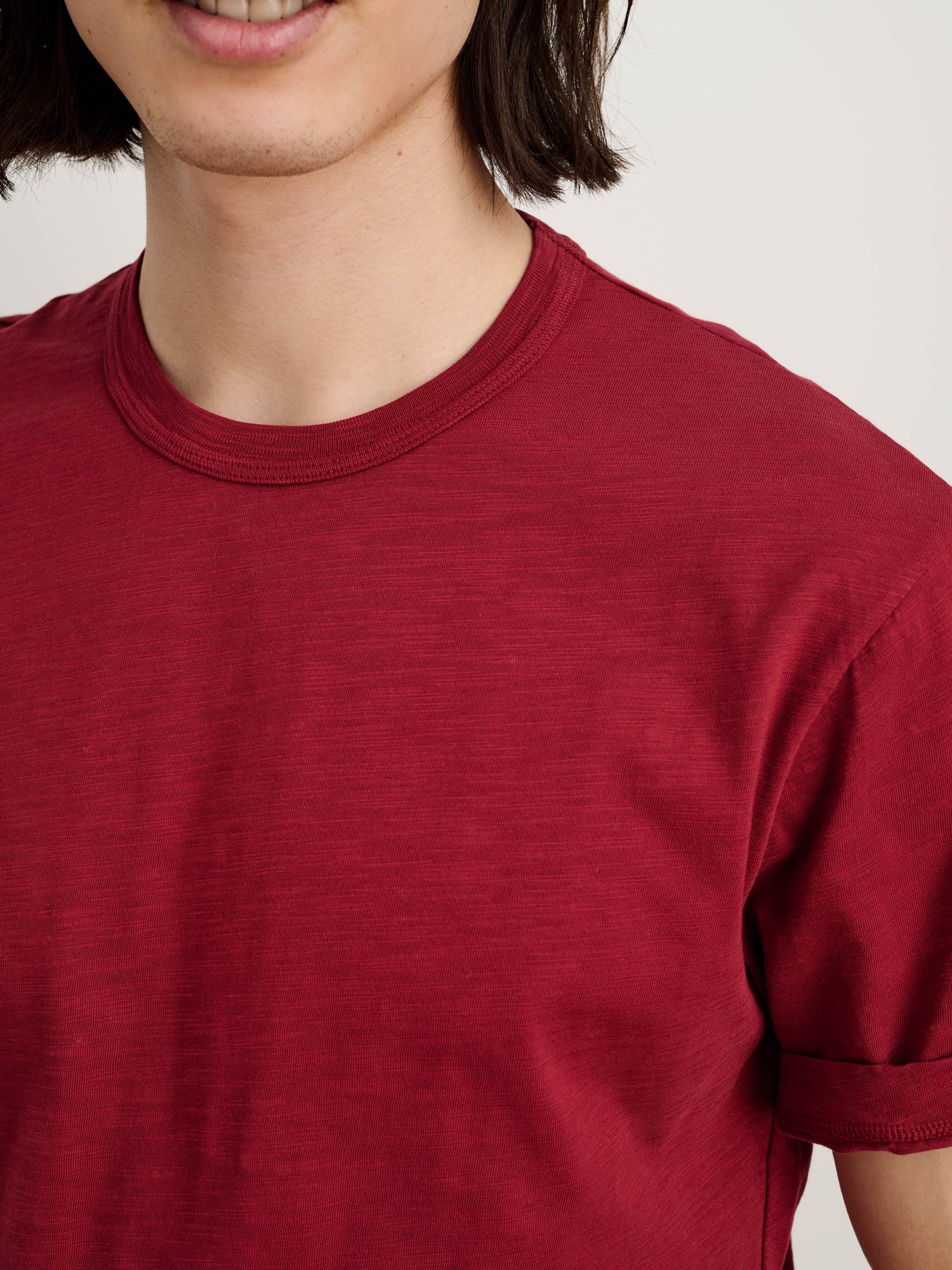 Men | Standard T Shirt | Slub Cotton Fire Brick