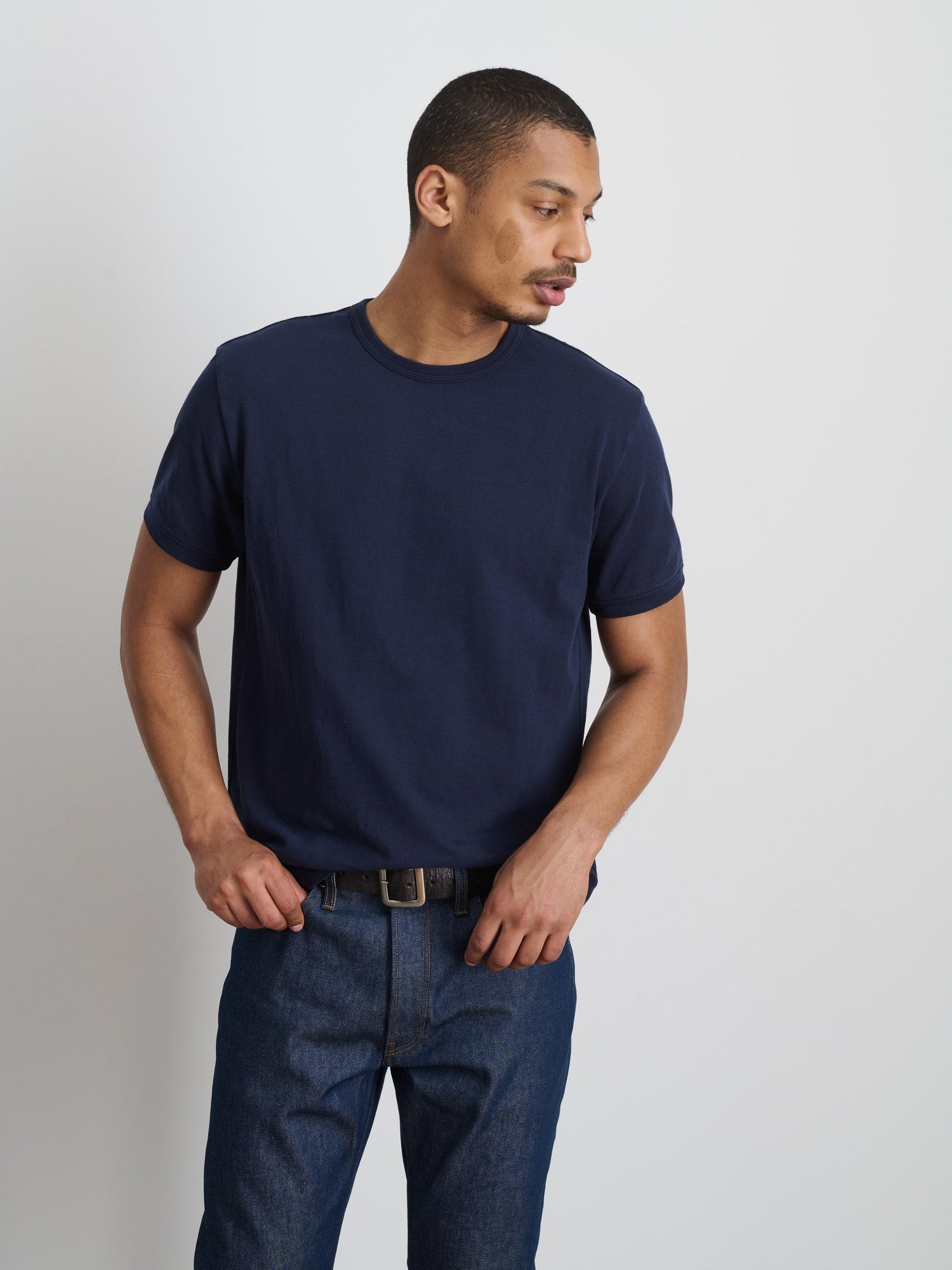 Men | Standard T-Shirt | Slub Cotton Navy