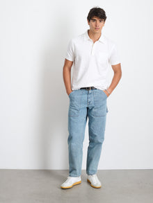 Men | Standard Polo | Slub Cotton White
