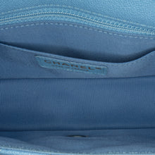 Chanel | Pre-Owned CC Quilted Caviar Single Flap | Blue/Light BlueBrown/Beige