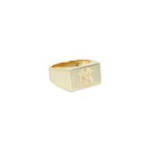 Ny Yankees Square Signet Ring | Gold Vermeil