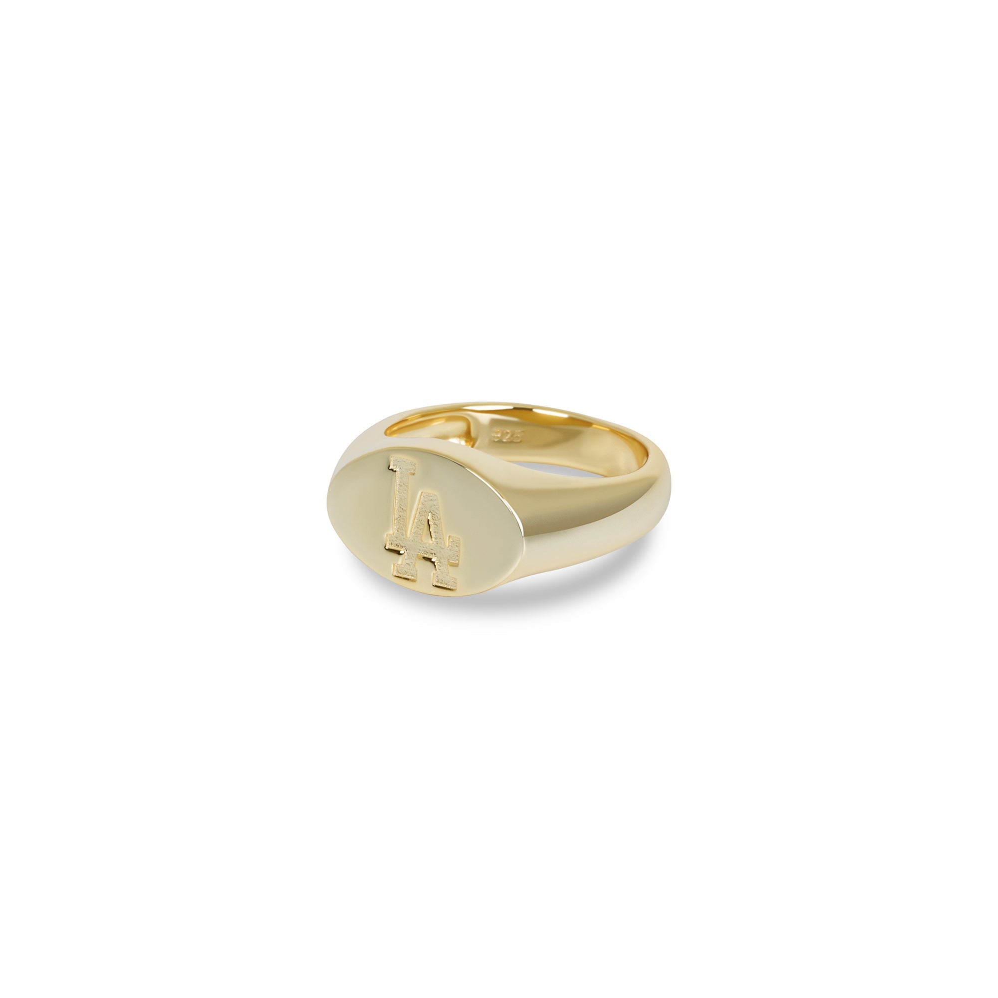 La Dodgers Oval Signet Ring | Gold Vermeil