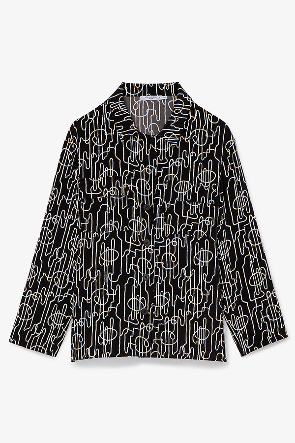 packshot image of the alyssa jacket in symphony print | Exclude | Still