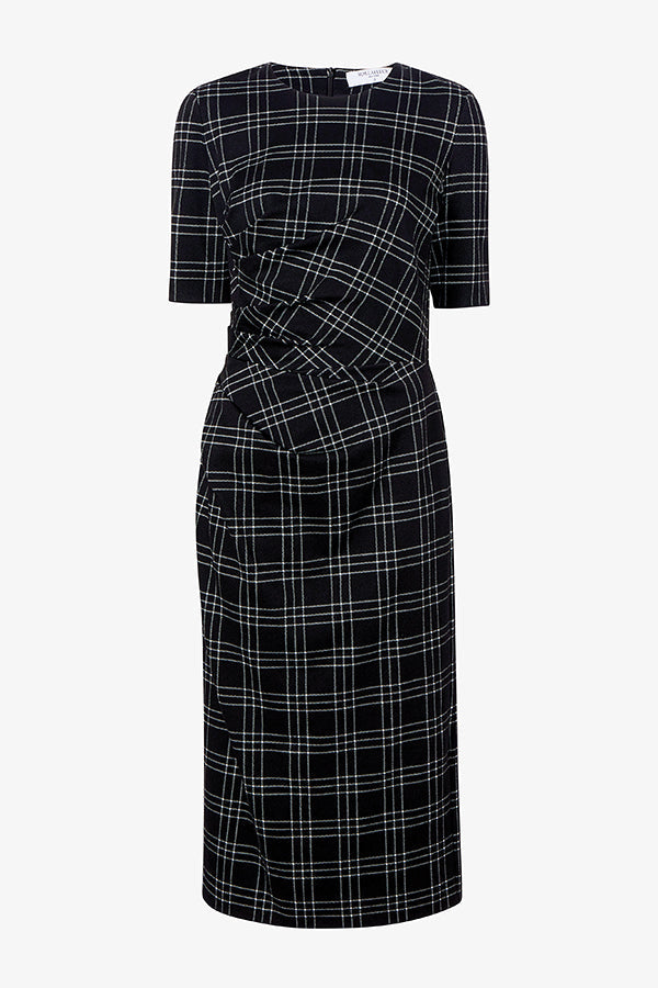 packshot image of the ciela dress in black/white | Exclude | Still