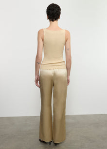 Military Rib Boatneck Tank | Blonde