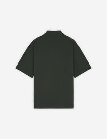 Mens | Bold Fox Head Patch Oversize Polo | Ranger Green