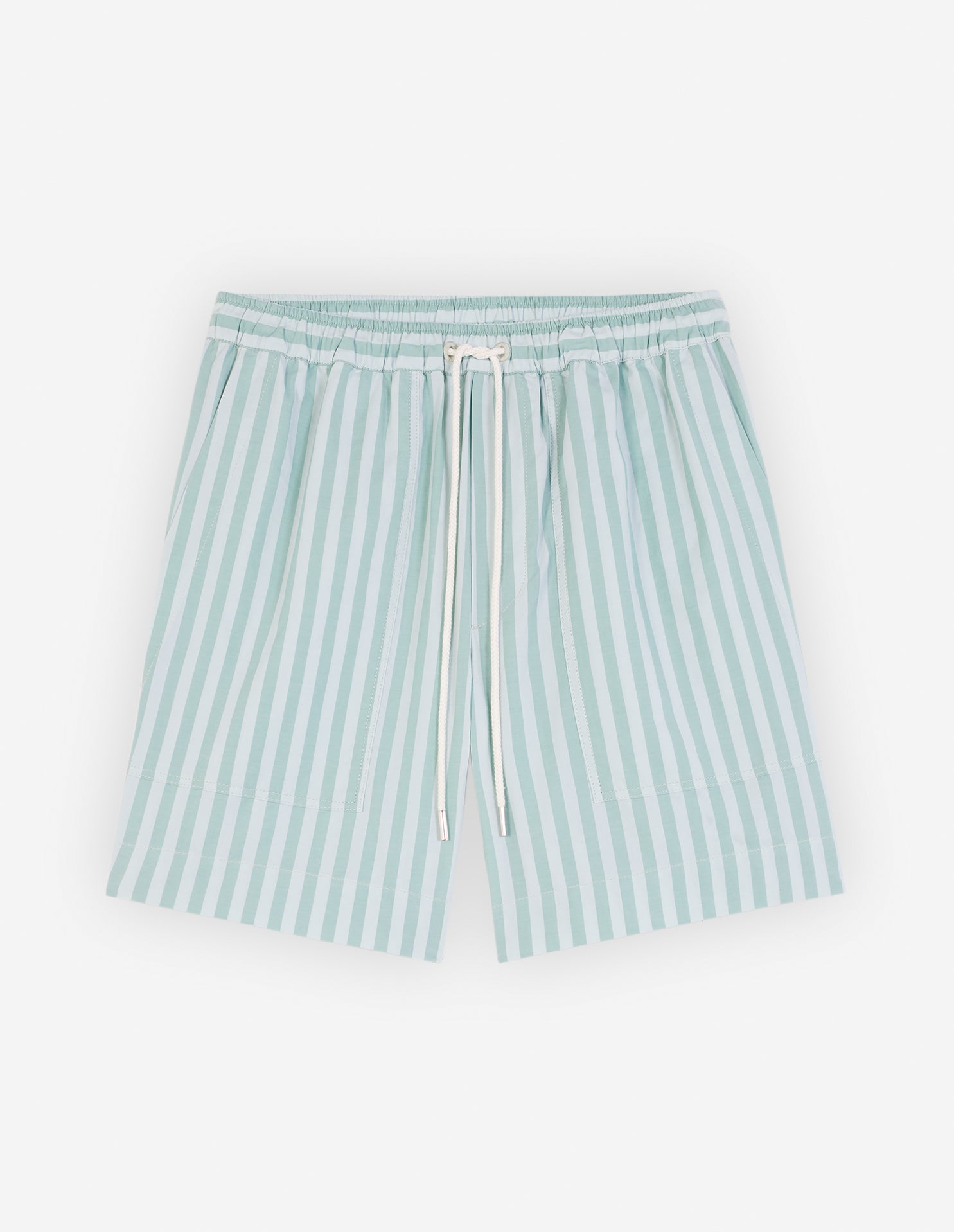 Mens | Casual Board Cotton Shorts | Ice Blue Stripes