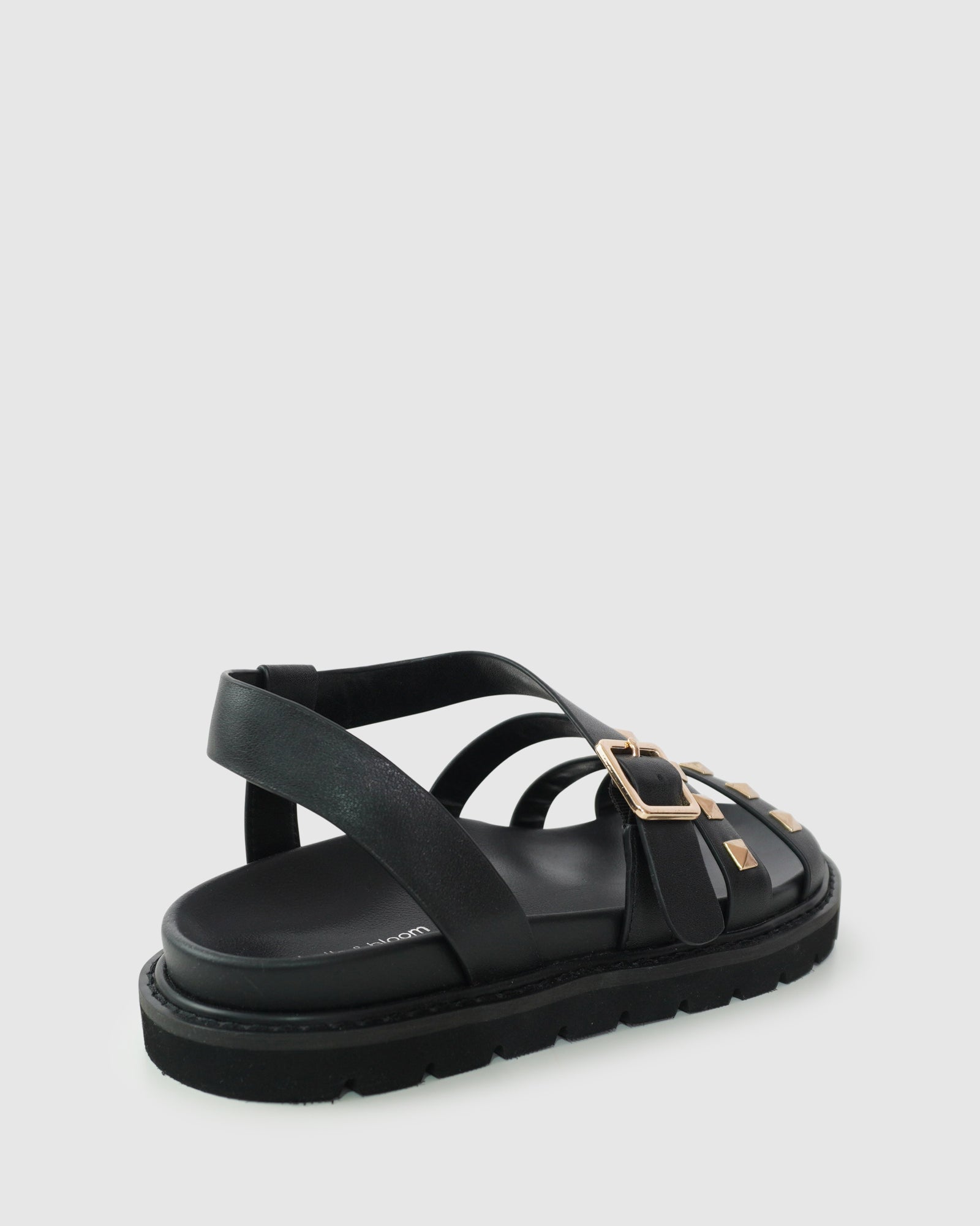 Women | Morning Mood Chunky Stud Sandal | Black