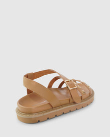 Women | Morning Mood Chunky Stud Sandal | Camel