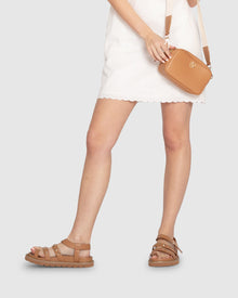 Women | Morning Mood Chunky Stud Sandal | Camel