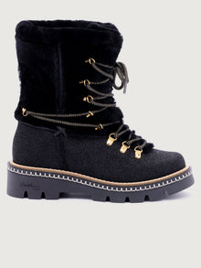 Giada Icon Hiker Boot | Black Drop Print Brio