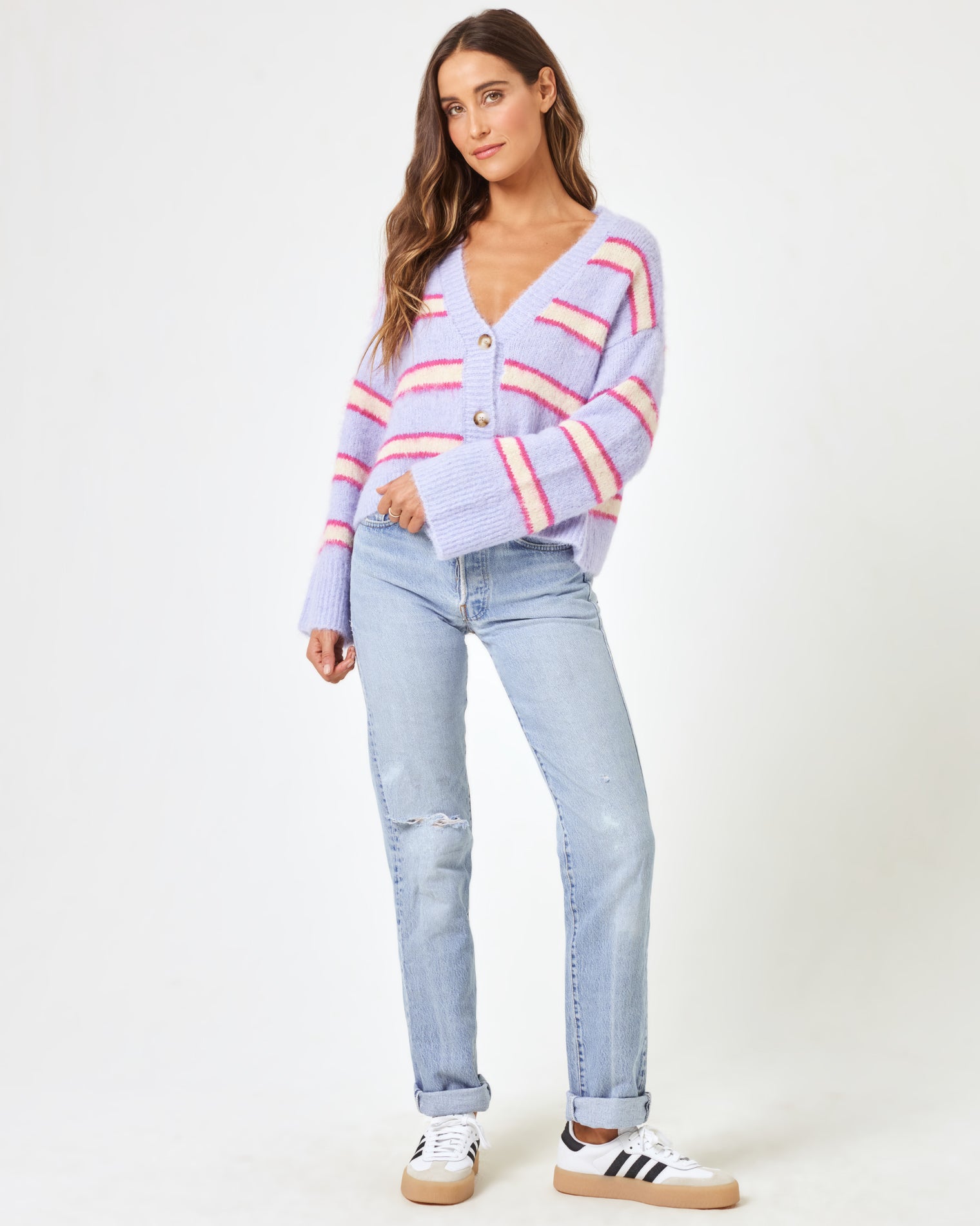 Montauk Cardigan | Sandy Dune Stripe