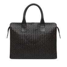 Bottega Veneta | Pre-Owned Intrecciato Business Bag | Brown