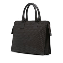 Bottega Veneta | Pre-Owned Intrecciato Business Bag | Brown