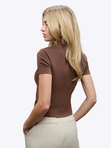Womens | Tomboy Tee | Tomboy-Cotton Slim-Fit | Mocha