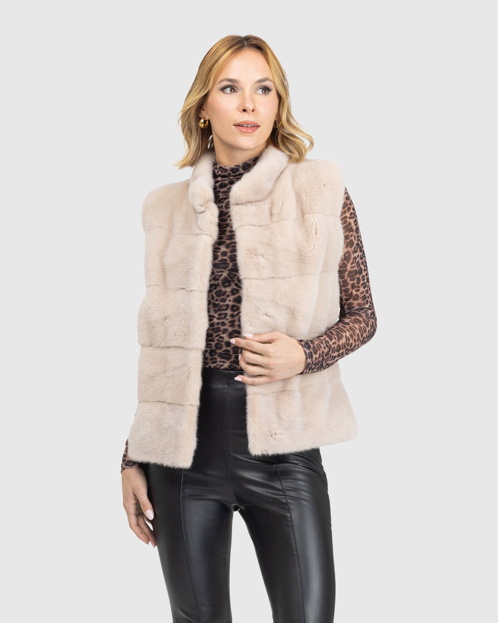 Mink Vest | L-Xxs | L-Xxs | Beige