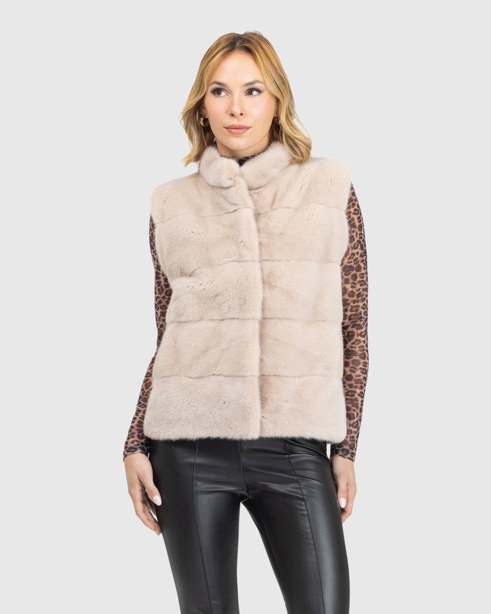 Mink Vest | L-Xxs | L-Xxs | Beige